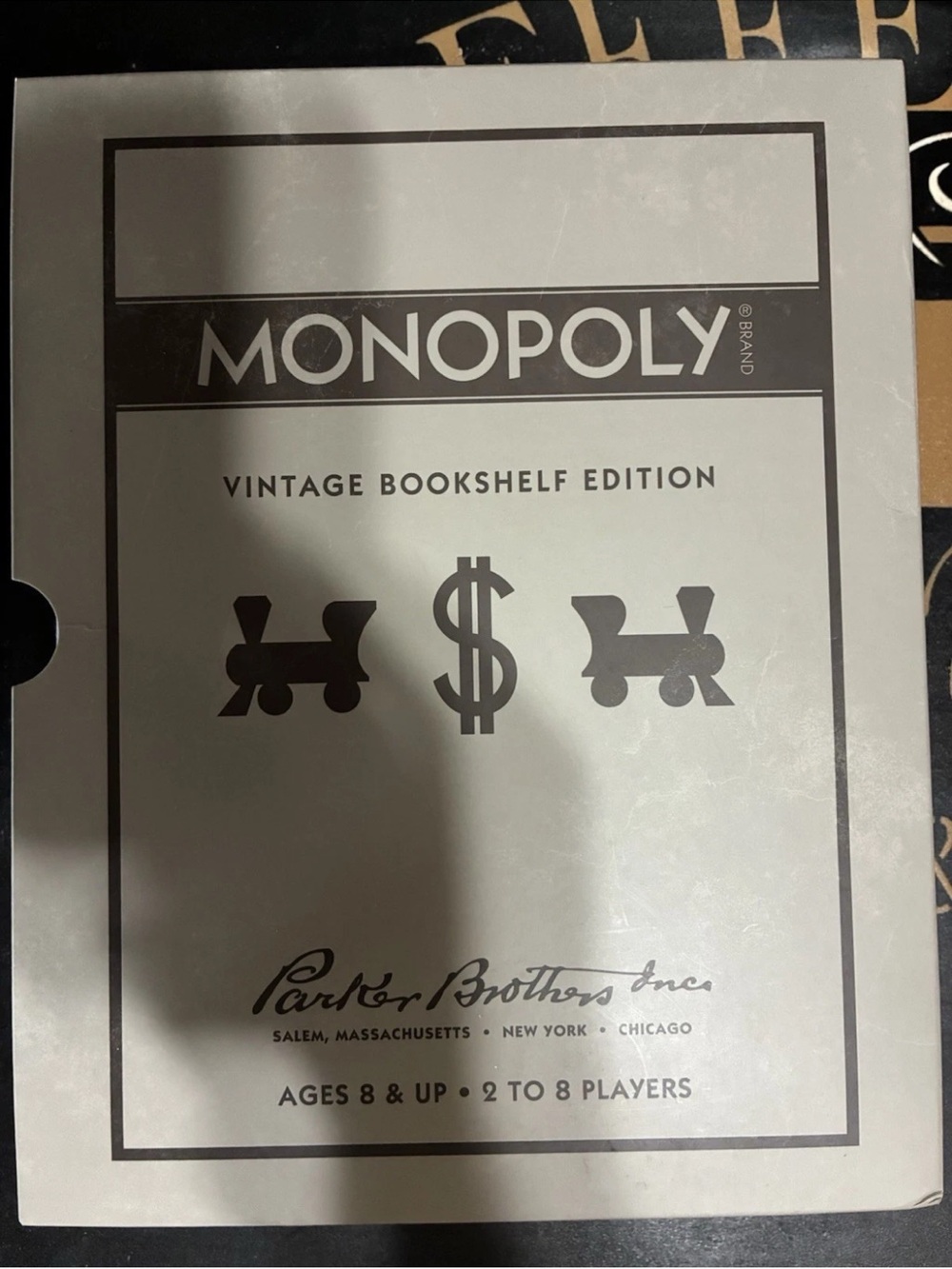 Monopoly Vintage Bookshelf Edition Board Game - Gray